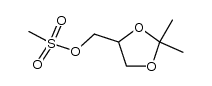 methanesulfonic acid (RS)-2,2-dimethyl-1,3-dioxolan-4-ylmethyl ester Structure