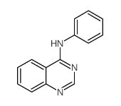 4-苯氨基喹唑啉结构式