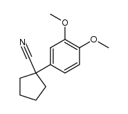 1-(3,4-dimethoxy-phenyl)-cyclopentanecarbonitrile结构式