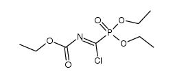 Ethyl[chlor(diethoxyphosphinyl)methylen]carbamat结构式