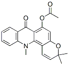 6-Acetoxy-3,12-dihydro-3,3,12-trimethyl-7H-pyrano[2,3-c]acridin-7-one结构式