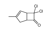 6,6-dichloro-3-methylbicyclo[3.2.0]hept-3-en-7-one结构式