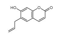6-allyl-7-hydroxycoumarin结构式