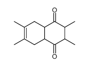 2,3,6,7-tetramethyl-2,3,4a,5,8,8a-hexahydronaphthalene-1,4-dione Structure