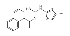 1-(4-methyl-1,3-thiazol-2-yl)-3-[(1R)-1-naphthalen-1-ylethyl]thiourea结构式