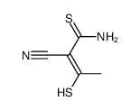 2-Cyano-3-mercapto-thio-crotonsaeure-amid Structure