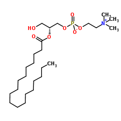 2-stearoyl-sn-glycero-3-phosphocholine structure