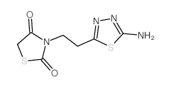 3-[2-(5-Amino-[1,3,4]thiadiazol-2-yl)-ethyl]-thiazolidine-2,4-dione Structure