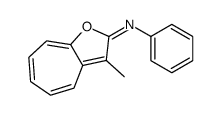 3-methyl-N-phenylcyclohepta[b]furan-2-imine Structure