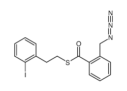 S-(2-iodophenethyl) 2-(azidomethyl)benzenecarbothioate Structure