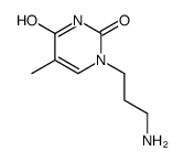 1-(3-aminopropyl)-5-methylpyrimidine-2,4-dione Structure
