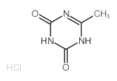 1,3,5-Triazine-2,4(1H,3H)-dione,6-methyl-, hydrochloride (1:1) Structure