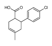 6-(4-chlorophenyl)-4-methylcyclohex-3-ene-1-carboxylic acid结构式