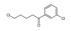 5-chloro-1-(3-chlorophenyl)pentan-1-one结构式