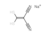 Ethane(dithioic) acid,dicyano-, ion(1-), sodium, sodium salt (9CI) Structure