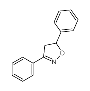 4,5-Dihydro-3,5-diphenylisoxazole Structure