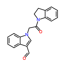 1-[2-(2,3-Dihydro-indol-1-yl)-2-oxo-ethyl]-1H-indole-3-carbaldehyde Structure