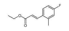 (E)-ethyl 3-(4-fluoro-2-methylphenyl)acrylate Structure