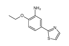 Benzenamine, 2-ethoxy-5-(2-thiazolyl)- (9CI) structure
