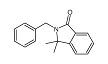 2-benzyl-3,3-dimethylisoindol-1-one结构式