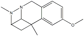 3,4,5,6-Tetrahydro-8-methoxy-3,6,11-trimethyl-1H-2,6-methano-2,3-benzodiazocine结构式