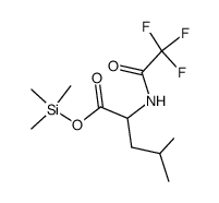 N-(Trifluoroacetyl)-L-leucine trimethylsilyl ester Structure