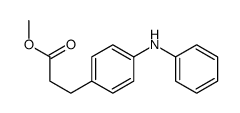 methyl 3-(4-anilinophenyl)propanoate结构式
