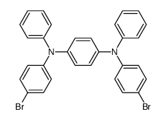 N1,N4-bis(4-bromophenyl)-N1,N4-diphenylbenzene-1,4-diamine Structure