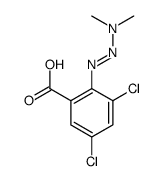 3,5-dichloro-2-(dimethylaminodiazenyl)benzoic acid Structure