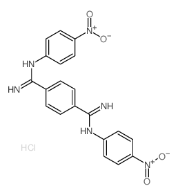 N1,N4-bis(4-nitrophenyl)benzene-1,4-dicarboximidamide Structure