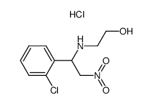 2-{N-[o-chloro-α-(nitromethyl)benzyl]amino} ethanol hydrochloride Structure