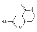 2-Piperazineacetamide,1-methyl-3-oxo-(9CI) structure