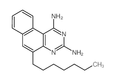 5-heptylbenzo[f]quinazoline-1,3-diamine结构式