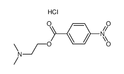 p-Nitrobenzoic acid β-(dimethylamino)ethyl ester hydrochloride结构式