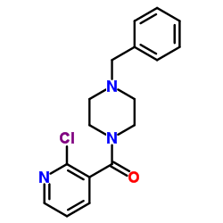 (4-benzylpiperazin-1-yl)(2-chloropyridin-3-yl)Methanone结构式