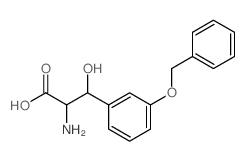 2-amino-3-hydroxy-3-(3-phenylmethoxyphenyl)propanoic acid structure