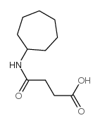 4-(cycloheptylamino)-4-oxobutanoic acid structure