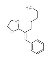 1,3-Dioxolane,2-[1-(phenylmethylene)hexyl]- Structure