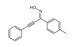 3-phenyl-1-(p-tolyl)prop-2-yn-1-one oxime Structure