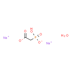 disodium 2-(hydroxy-oxido-phosphoryl)acetate结构式