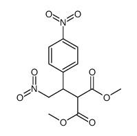 dimethyl 2-[2-nitro-1-(4-nitrophenyl)ethyl]propanedioate Structure