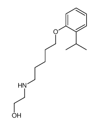 2-[5-(2-propan-2-ylphenoxy)pentylamino]ethanol结构式