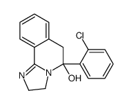 5-(2-Chlorophenyl)-2,3,5,6-tetrahydroimidazo[2,1-a]isoquinolin-5-ol结构式