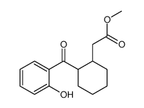 methyl 2-[2-(2-hydroxybenzoyl)cyclohexyl]acetate Structure