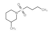 1-butylsulfonyl-3-methyl-piperidine structure
