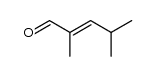 2,4-dimethyl-2-pentenal Structure