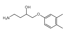 4-amino-1-(3,4-dimethyl-phenoxy)-butan-2-ol结构式