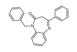 1-benzyl-4-phenyl-3H-1,5-benzodiazepin-2-one Structure