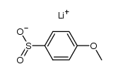 lithium p-methoxyphenylsulfinate Structure