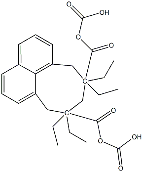 8,9,10,11-Tetrahydro-7H-cycloocta[de]naphthalene-8,8,10,10-tetracarboxylic acid tetraethyl ester结构式